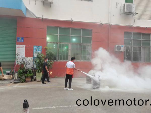 Fire Drill in industry park, drmfg take part in action.